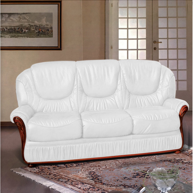 Kinzer Faux Leather Sofa